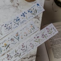 【切り売り】Meow Illustration 和紙 マスキングテープ 《Garden journals》 [MI037]