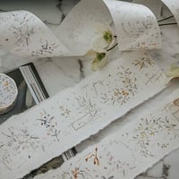 Meow Illustration 和紙 マスキングテープ 《Flower Field》 [M