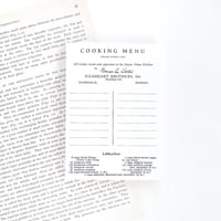 メモパッド 《Cooking Menu》 [P312]