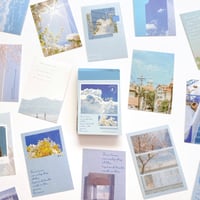 海外 ステッカー 50枚set《azure dream》 [F320]