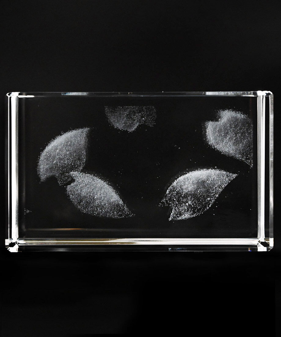 クリスタルガラス 2D彫刻「桜」 | MOTOI YAMAMOTO STORE