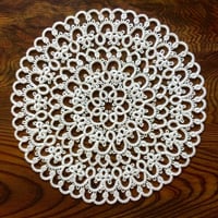 額装】デイジーのドイリー 19cm〈ホワイト〉 | フッタリーテッタリー