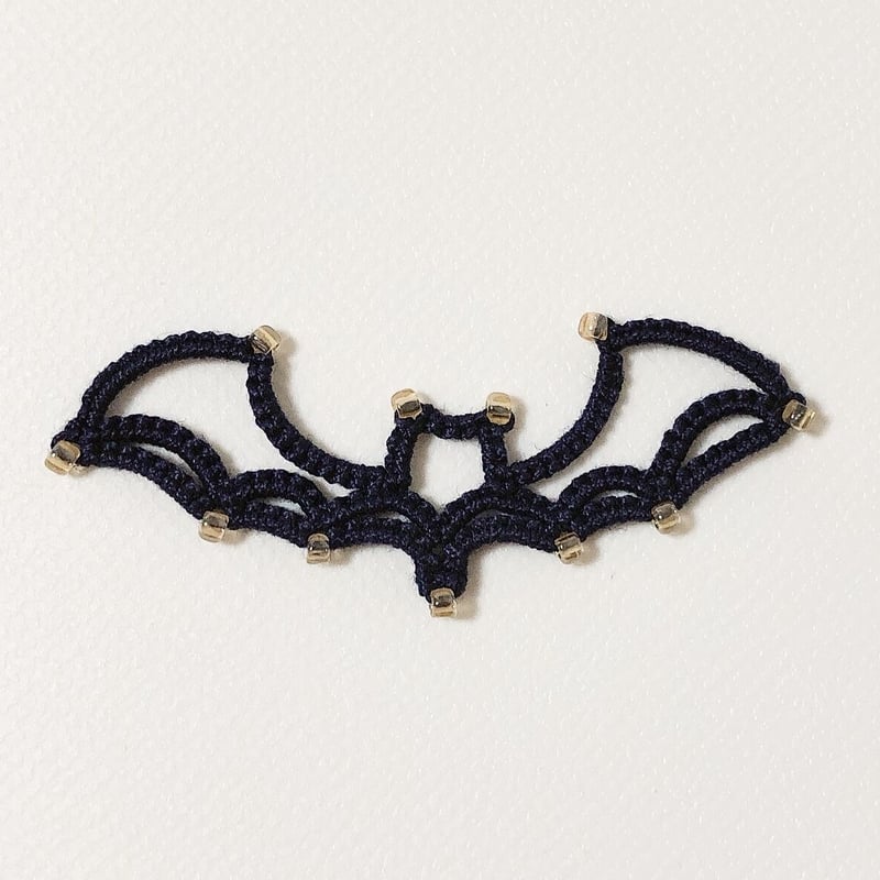 お教室課題】ハロウィンミニモチーフ ～コウモリ・かぼちゃ～ | フッタ