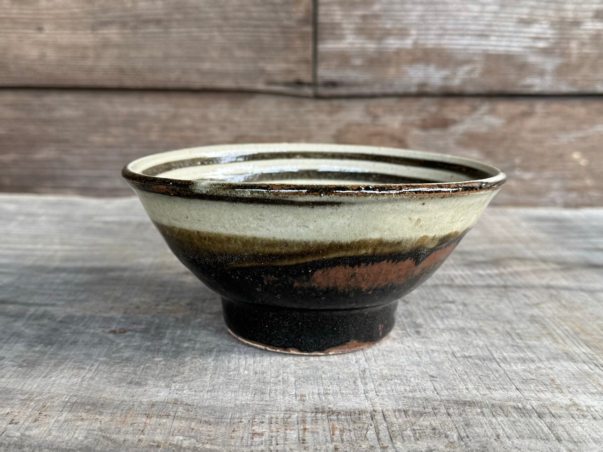 5.5寸マカイ1 三彩 菊唐草 やちむん 陶器 拓美窯| mundasui 【美品】