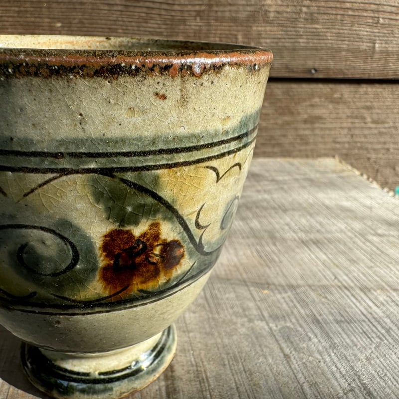 ゴブレット（大） 線彫唐草 | 照屋窯