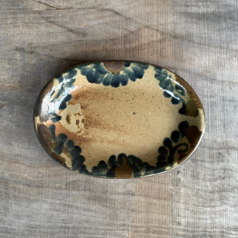 黒飴釉一輪挿し 【手仕事 民藝 和 陶器】 グラデーション釉薬の手作り