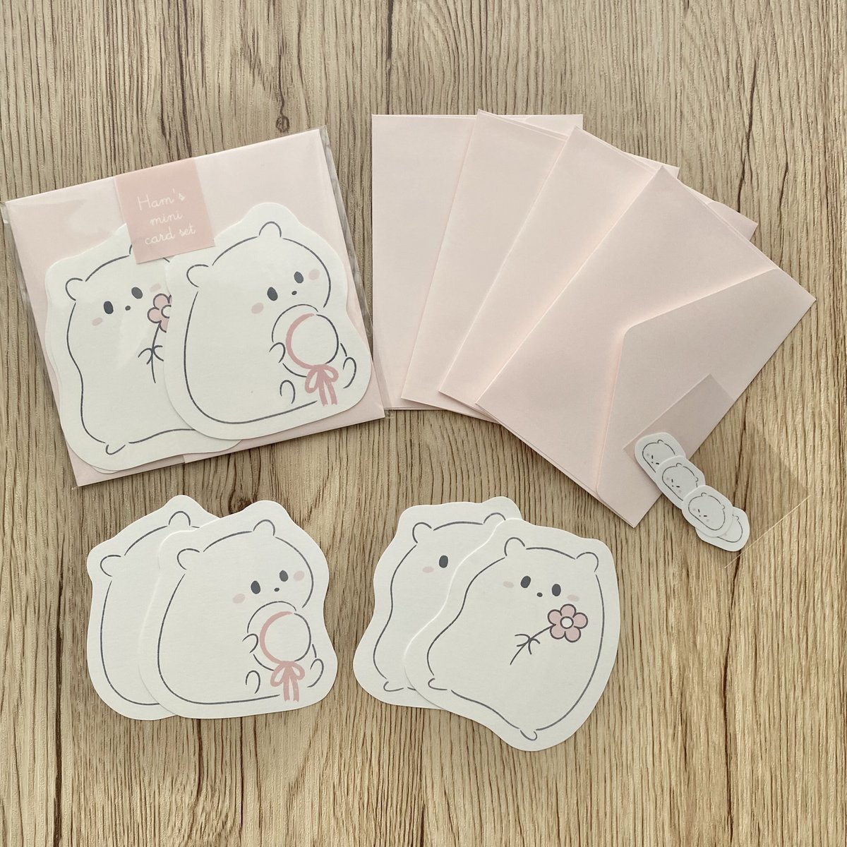 はむのミニメッセージカードセット | koguma to hamu shop