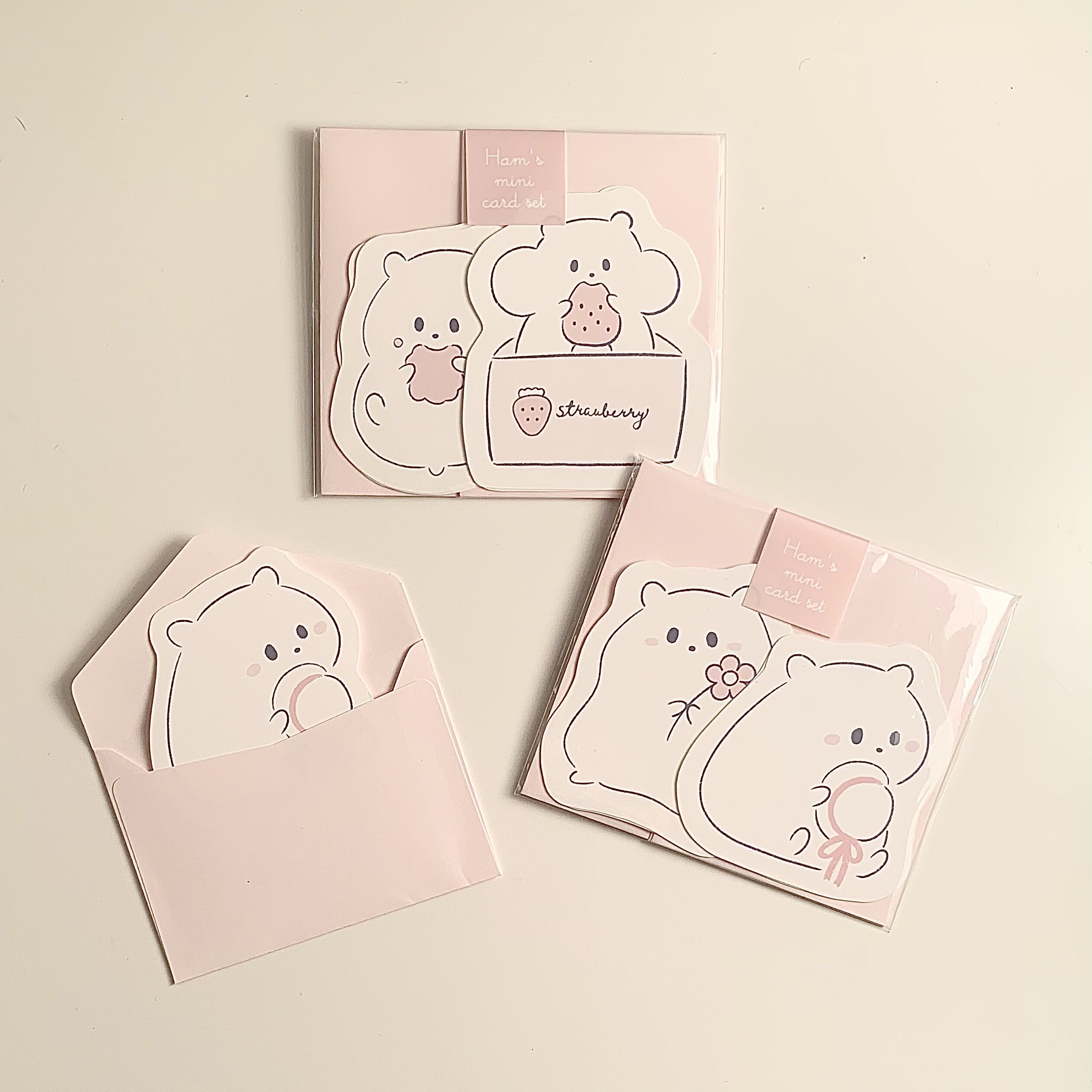 はむのミニメッセージカードセット | koguma to hamu shop