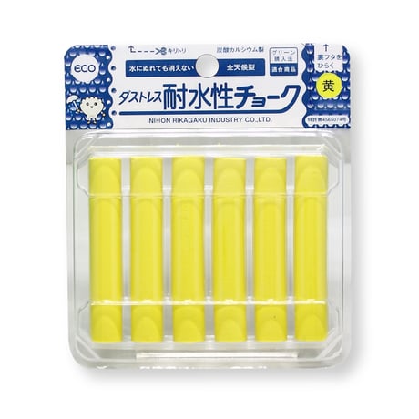 ダストレス耐水性チョーク　６本入