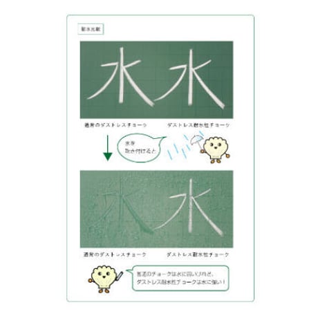 ダストレス耐水性チョーク　６本入