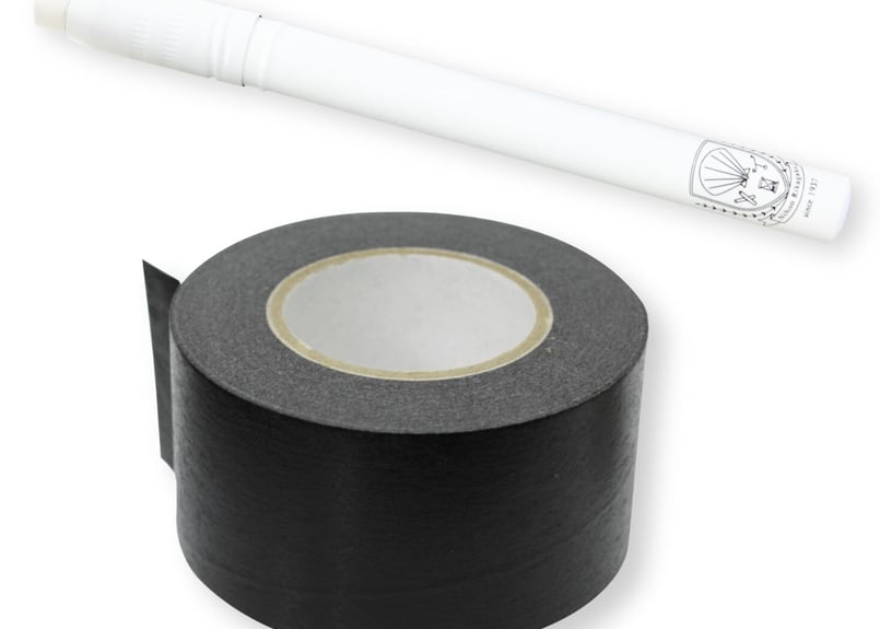 KTテープ25cm黒　100枚以上 KT TAPE PRO KTテープ プロ パウチタイプ(5×25cm ジェット