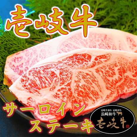 【数量限定!!】壱岐牛サーロインステーキ 500g（2枚合計）