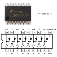 TD62083AF　5個単位の販売価格です