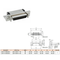 ハーフピッチコネクター　DX10-36S(50)