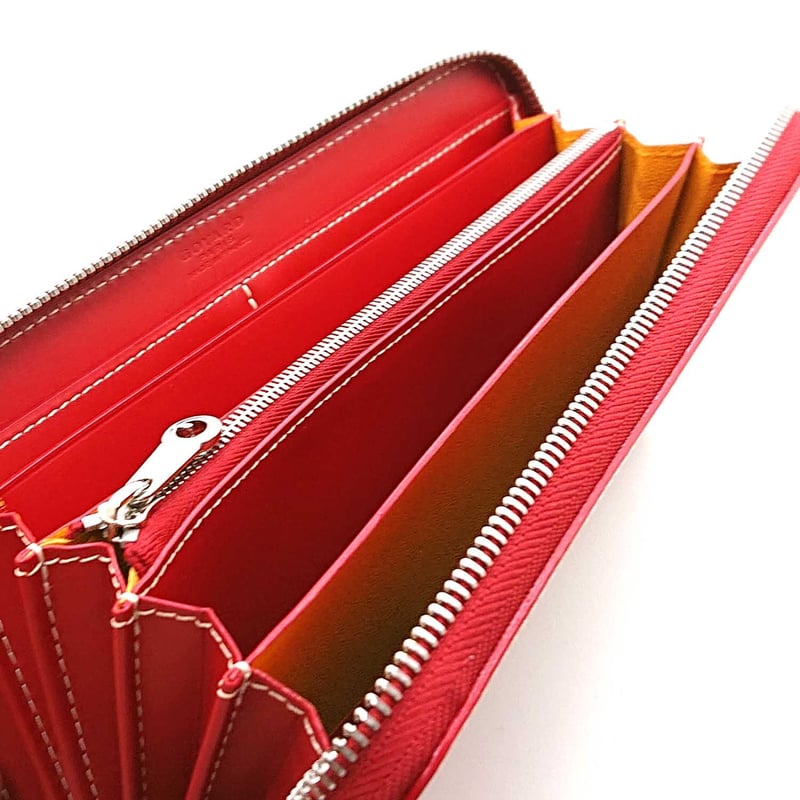 ゴヤール GOYARD 長財布 マティニョンGM ウォレット　オレンジ GOYARD ラウンドファスナー長財布 レッド GOYARD (ゴヤール