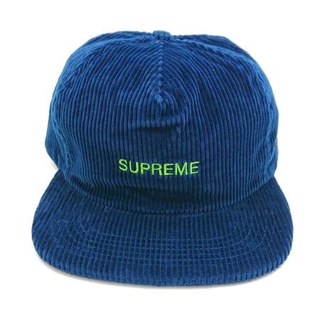 シュプリーム コーデュロイキャップ　SUPREME CAP SS16H60(NAVY)