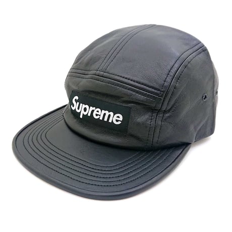 シュプリーム レザーキャップ　SUPREME CAP FW16H56(BLACK)
