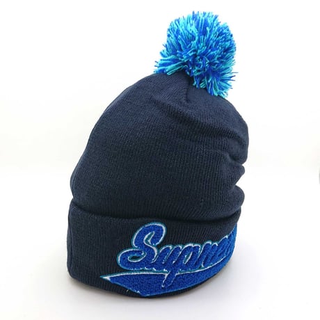 シュプリーム　New Eraニット帽　SUPREME FW16BN36(NAVY)