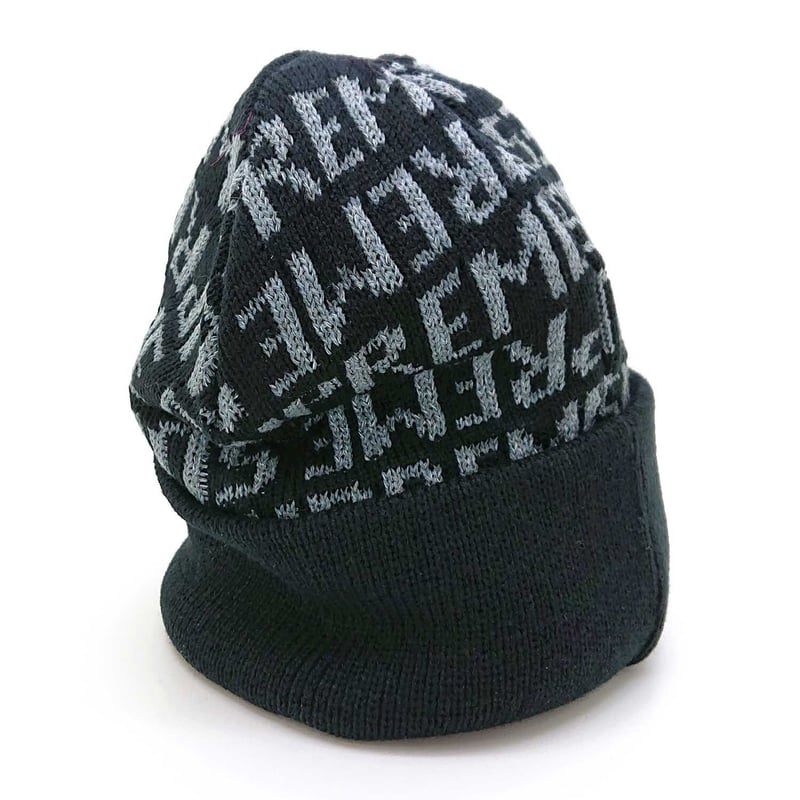 supreme ニット帽　黒 21ss supreme overdyed beanie black 黒 送料込 (Supreme/ニット