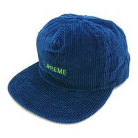 シュプリーム コーデュロイキャップ　SUPREME CAP SS16H60(NAVY)