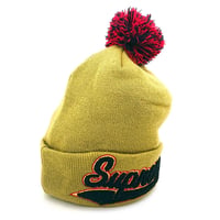 シュプリーム　New Eraニット帽　SUPREME FW16BN36(OLIVE)