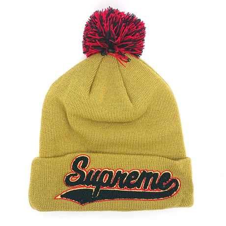 シュプリーム　New Eraニット帽　SUPREME FW16BN36(OLIVE)
