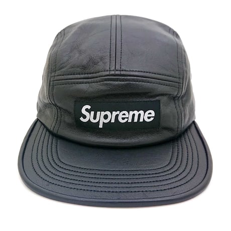 シュプリーム レザーキャップ　SUPREME CAP FW16H56(BLACK)