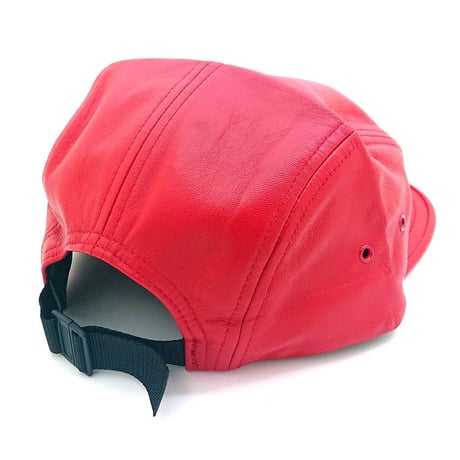 シュプリーム レザーキャップ　SUPREME CAP FW16H56(RED)