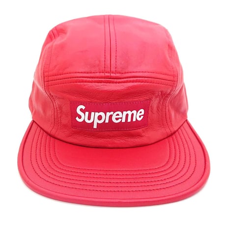 シュプリーム レザーキャップ　SUPREME CAP FW16H56(RED)