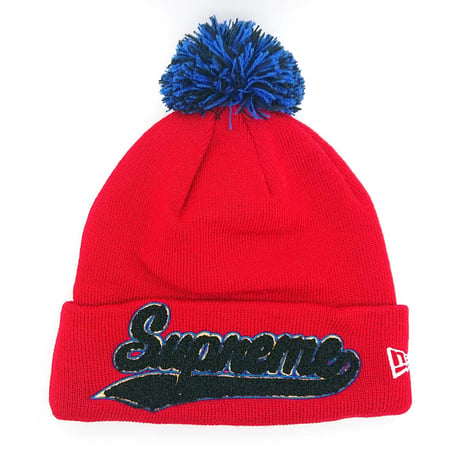 シュプリーム　New Eraニット帽　SUPREME FW16BN36(RED)
