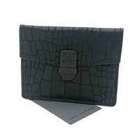ジョン バルベイトス　牛革カードケース　John Varvatos  JVWF1537 Y969  (BLACK)