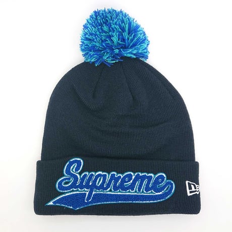 シュプリーム　New Eraニット帽　SUPREME FW16BN36(NAVY)