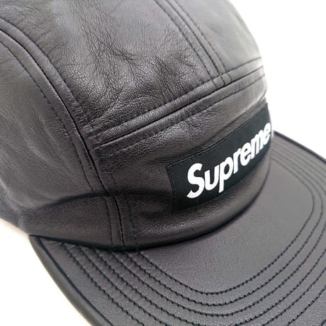 シュプリーム レザーキャップ　SUPREME CAP FW16H56(BLACK)