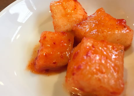 手作りカクテキ/１㎏/国産の新鮮な大根を使用（乳酸菌豊富な発酵食品）/元祖 韓国風味「辛みそ本舗」