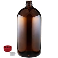 遮光瓶 中栓付 褐色 1000ml（1L）