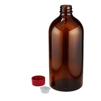 遮光瓶 中栓付 褐色 500ml