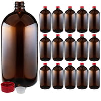 遮光瓶 中栓付 褐色 1000ml（1L）15本入
