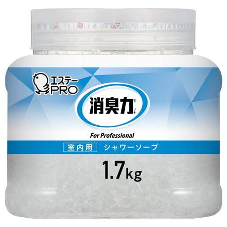 エステー 消臭力 クラッシュゲル 室内用大型消臭剤1.7kg  シャワーソープの香り