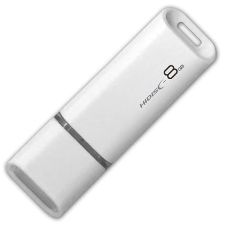 HIDISC USB2.0　フラッシュドライブUSBメモリ 8GB キャップ式