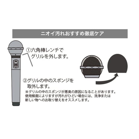 マイクグリル用スポンジ 黒 (内側用)  50個入