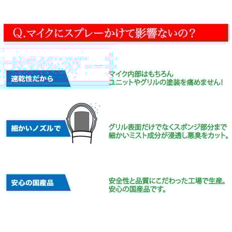 スーパーマイクシャワー 220ml×24本入【除菌・消臭】青・柿渋エキス◆速乾性マイクスプレー