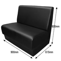 ル・マン 2人掛けソファ 黒