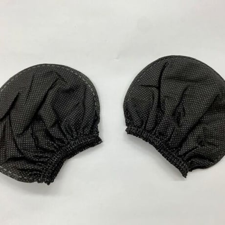 ウィルス対策用 マイクキャップ（不織布タイプ）2枚組×50セット 黒（マイク用マスク）