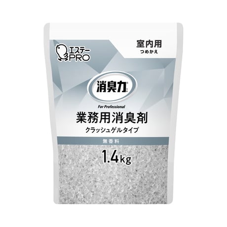 エステー 消臭力 クラッシュゲル 室内用大型消臭剤1.7kg  無香料