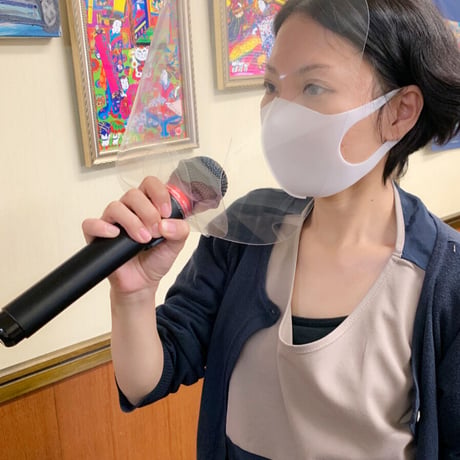 ウィルス対策に！飛沫防止 TSマイクシールド 【10枚入】（マイクガード／飛沫防止シールド）マイク用