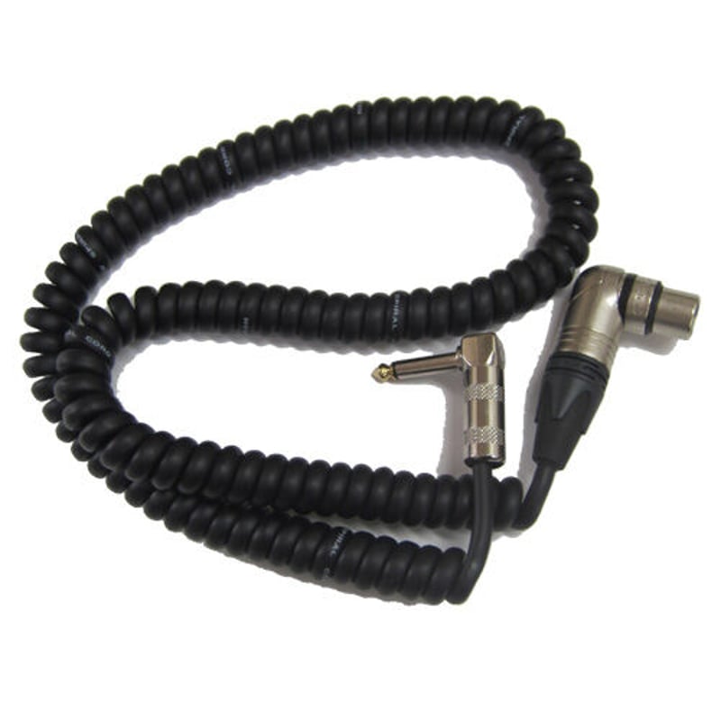 マイク用カールコード 5m (マイクシールド）XLR メス キャノンジャック