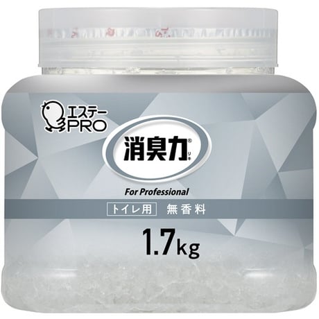 エステー 消臭力 クラッシュゲル トイレ用大型消臭剤1.7kg  無香料