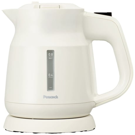 電気ケトル ホワイト/ブラック　0.8L　1000W
