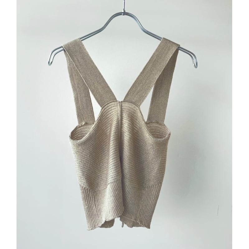 babaco ニットビスチェ babaco】GOLD KNIT BUSTIER | Toy Toy