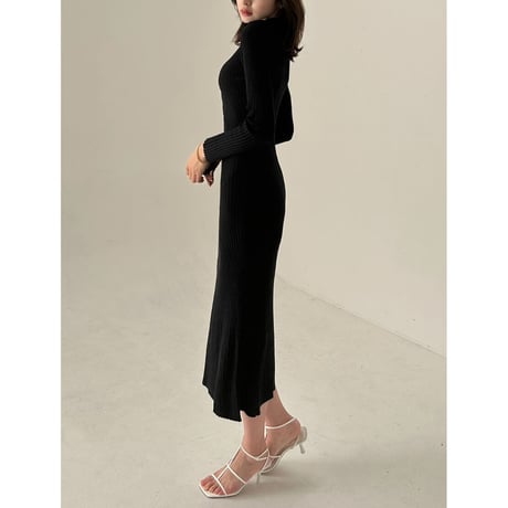 decollte rive square neck onepiece